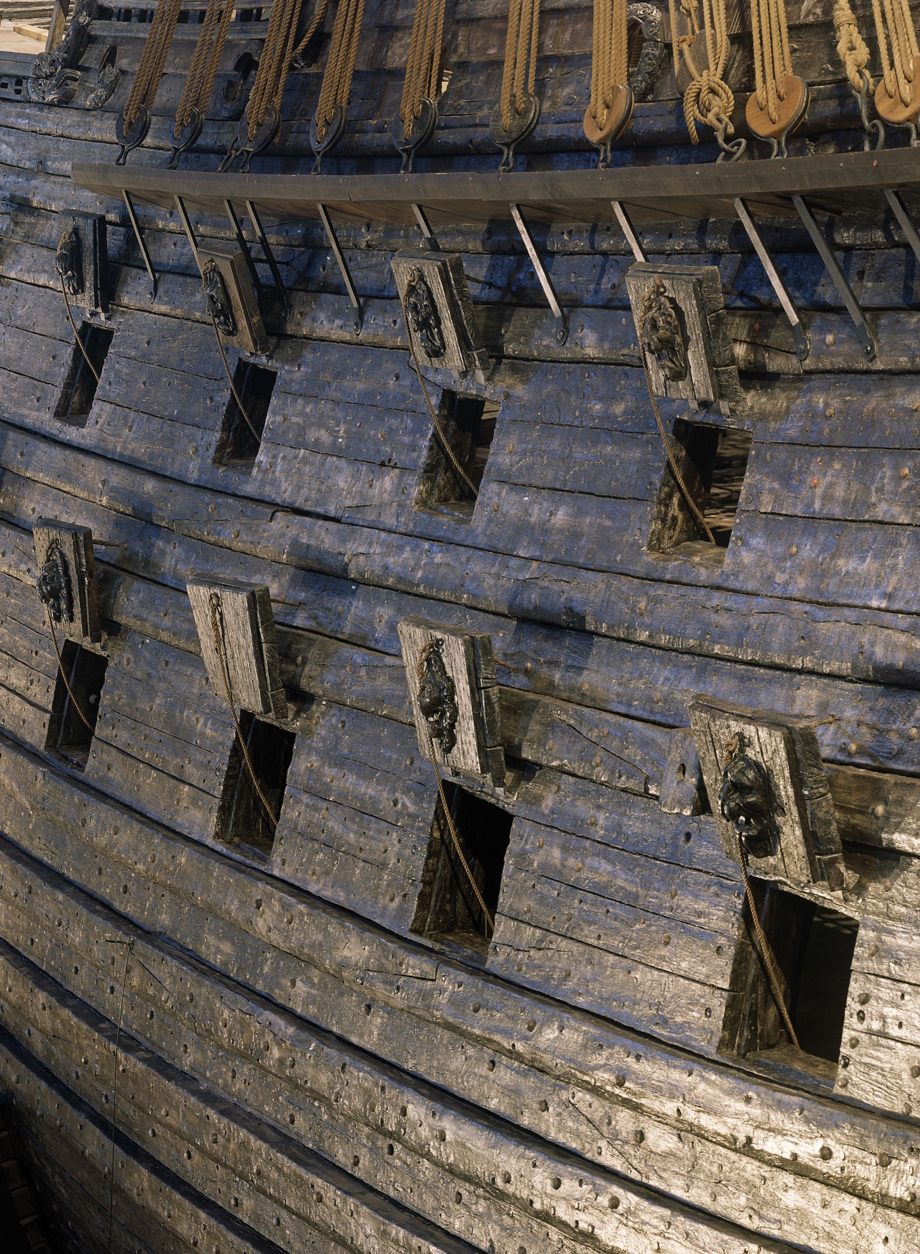 Detalj av skeppet Vasa