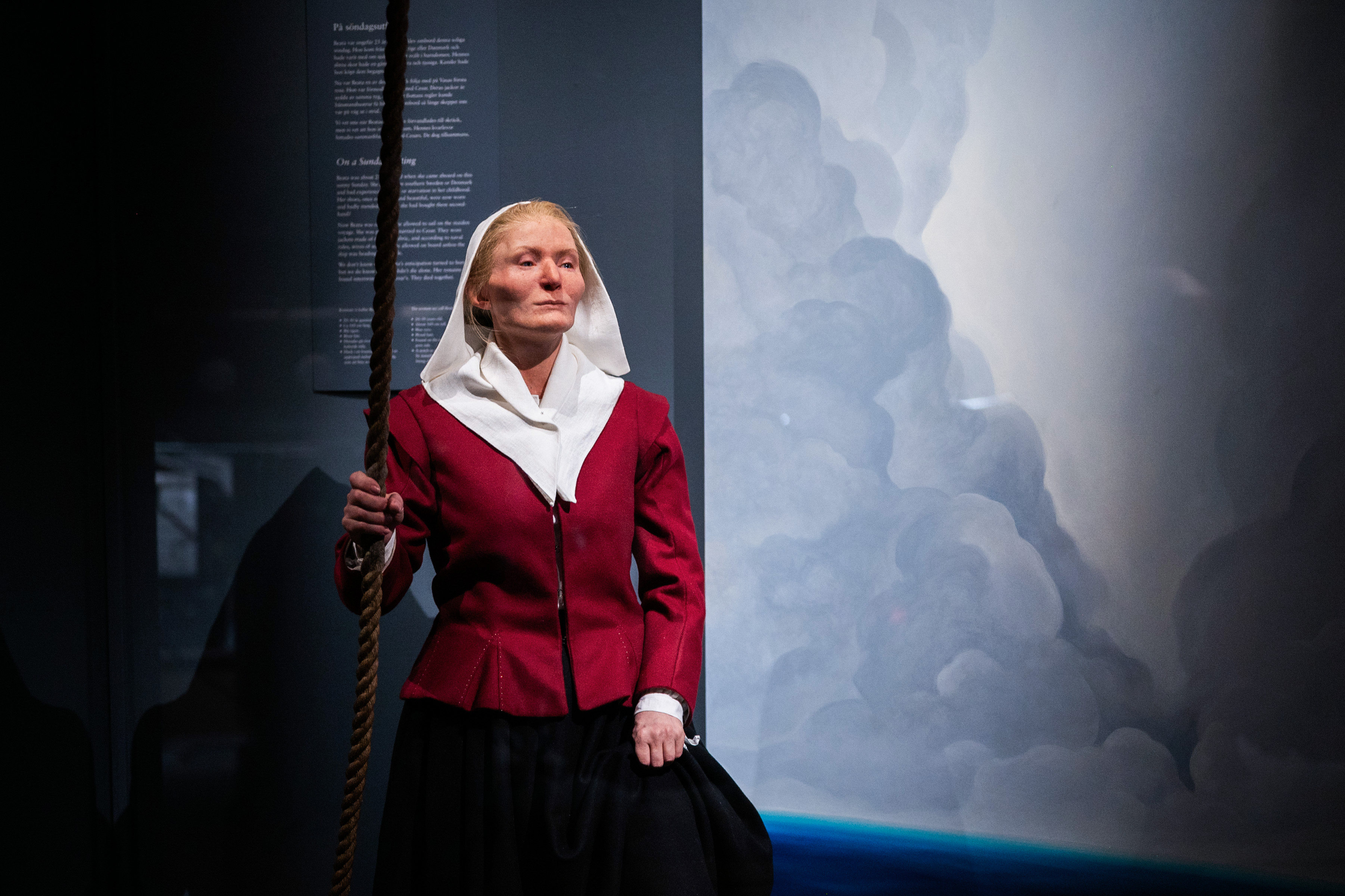 Beata i utställningen I liv och död på Vasamuseet