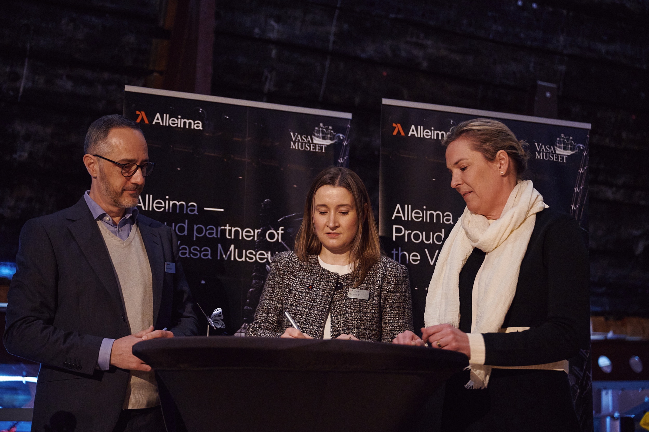 Samarbetsavtalet mellan Alleima och Vasamuseet skrivs på 28 januari 2025