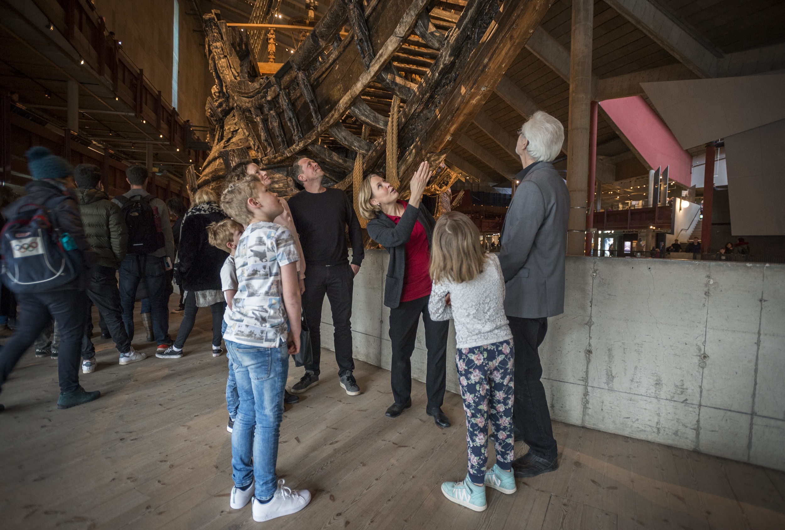 Familjevisning på Vasamuseet