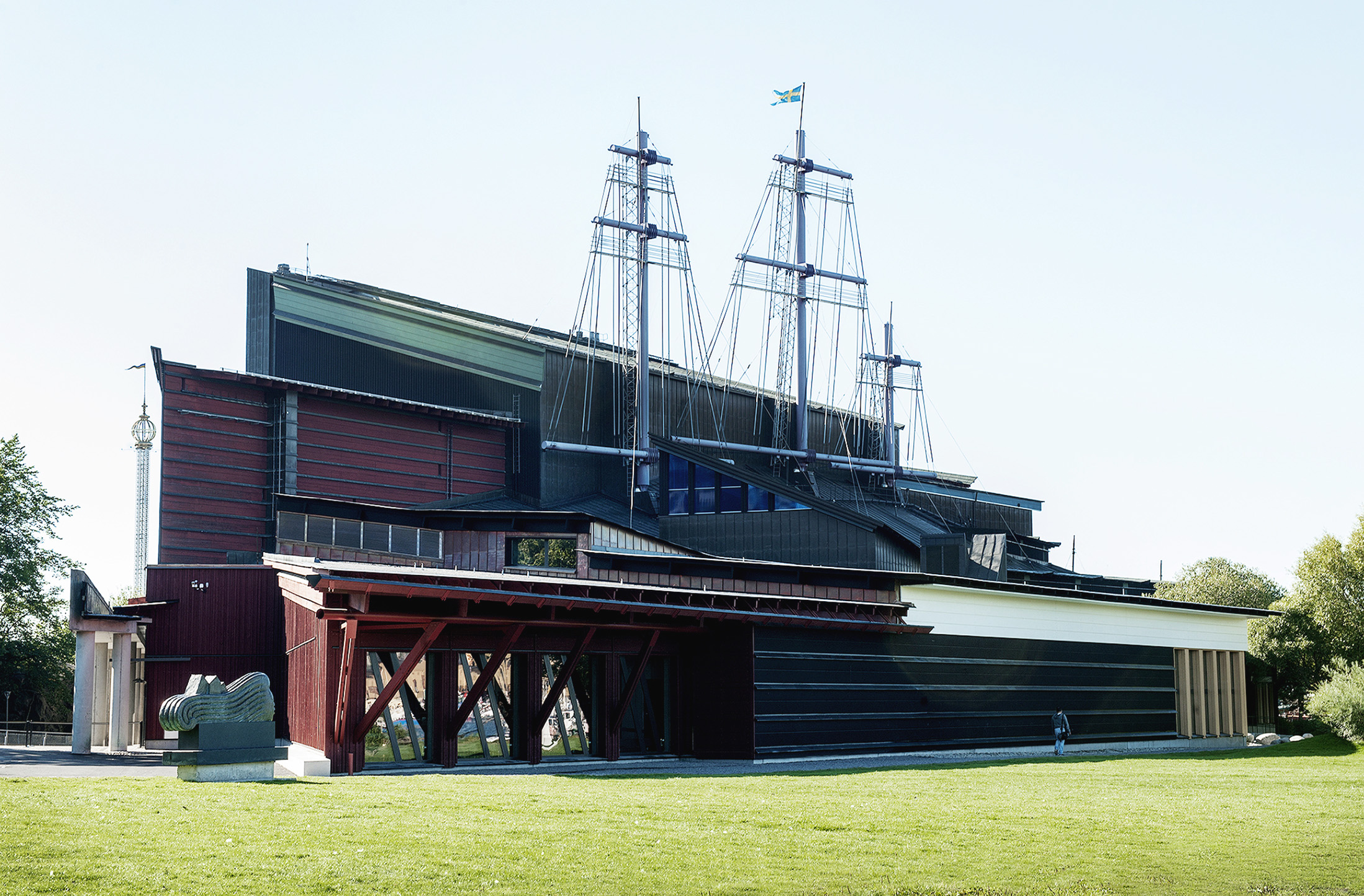 Vasamuseet med sin utbyggnad