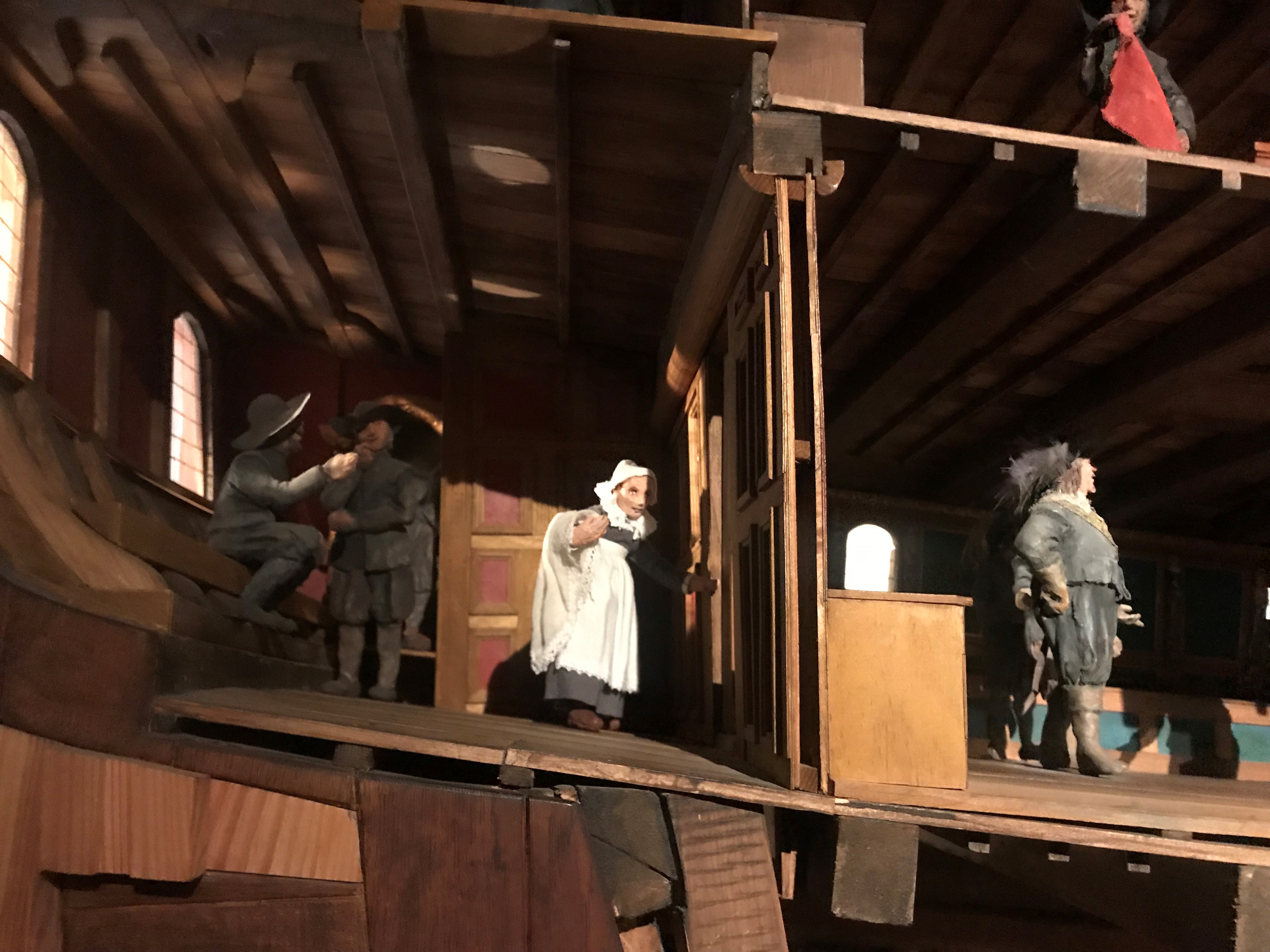 Ylva i genomskärningsmodellen på Vasamuseet